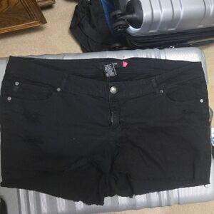 Torrid Black Denim Shorts